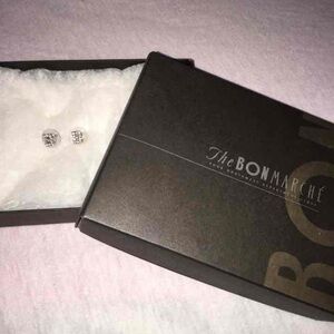 Bon Marché "B" Bling Earrings